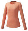 Mizuno Impulse Core Ls Tee футболка с длинным рукавом женская оранжевая - 1