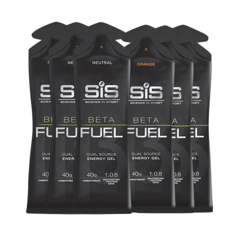 Набор высокоуглеводных гелей SIS Beta Fuel 60 мл апельсин-нейтральный 6 шт
