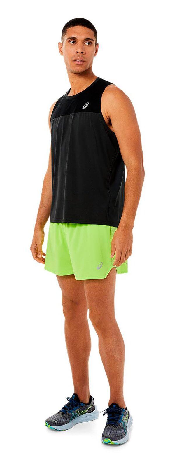 Asics Road 5" Short шорты для бега мужские лайм - 4