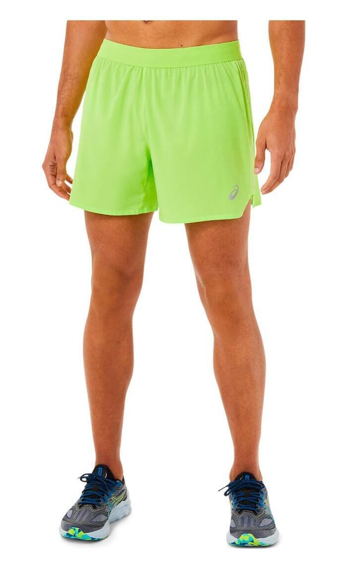 Asics Road 5" Short шорты для бега мужские лайм