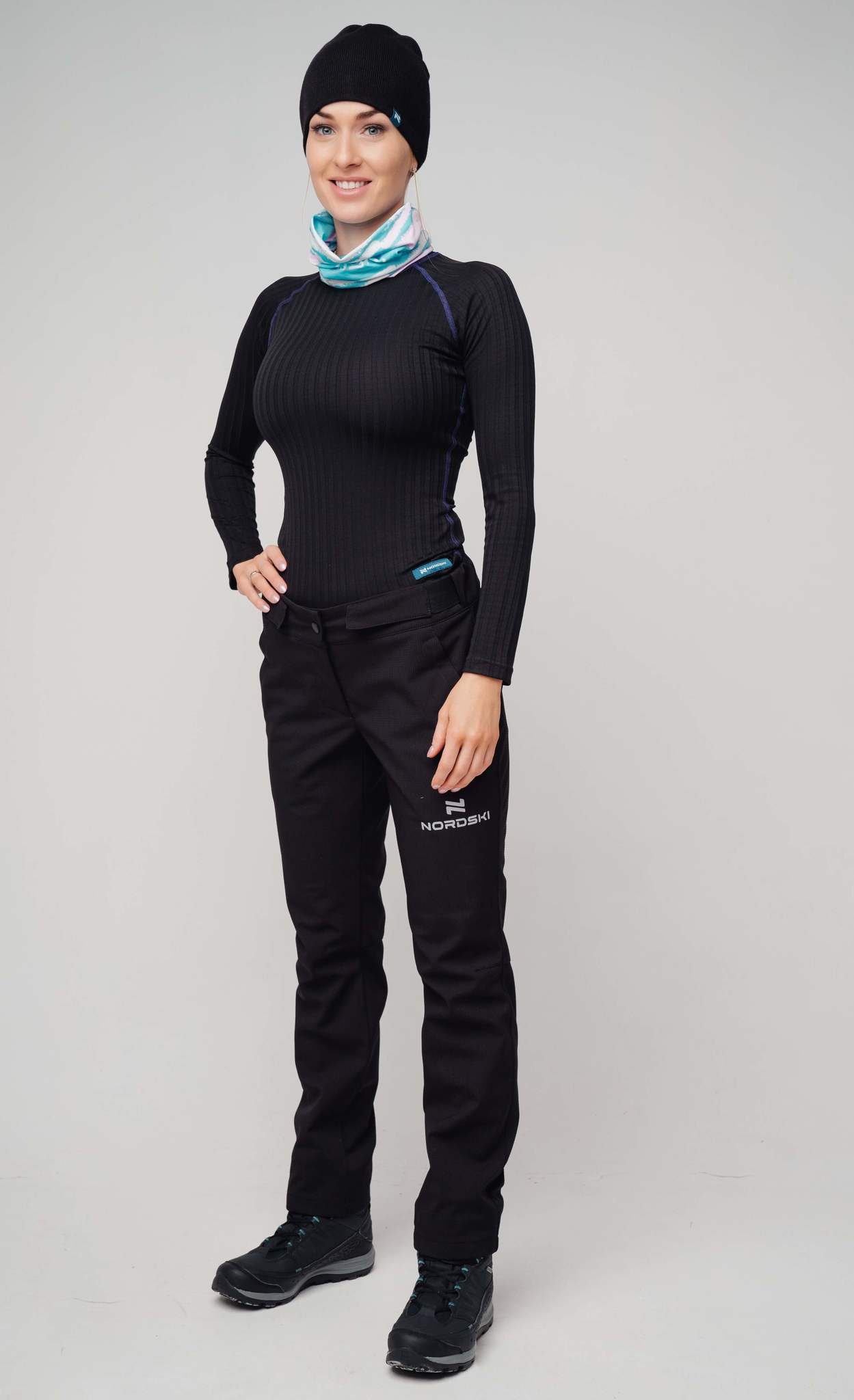 Nordski Urban утепленный лыжный костюм женский black - 7