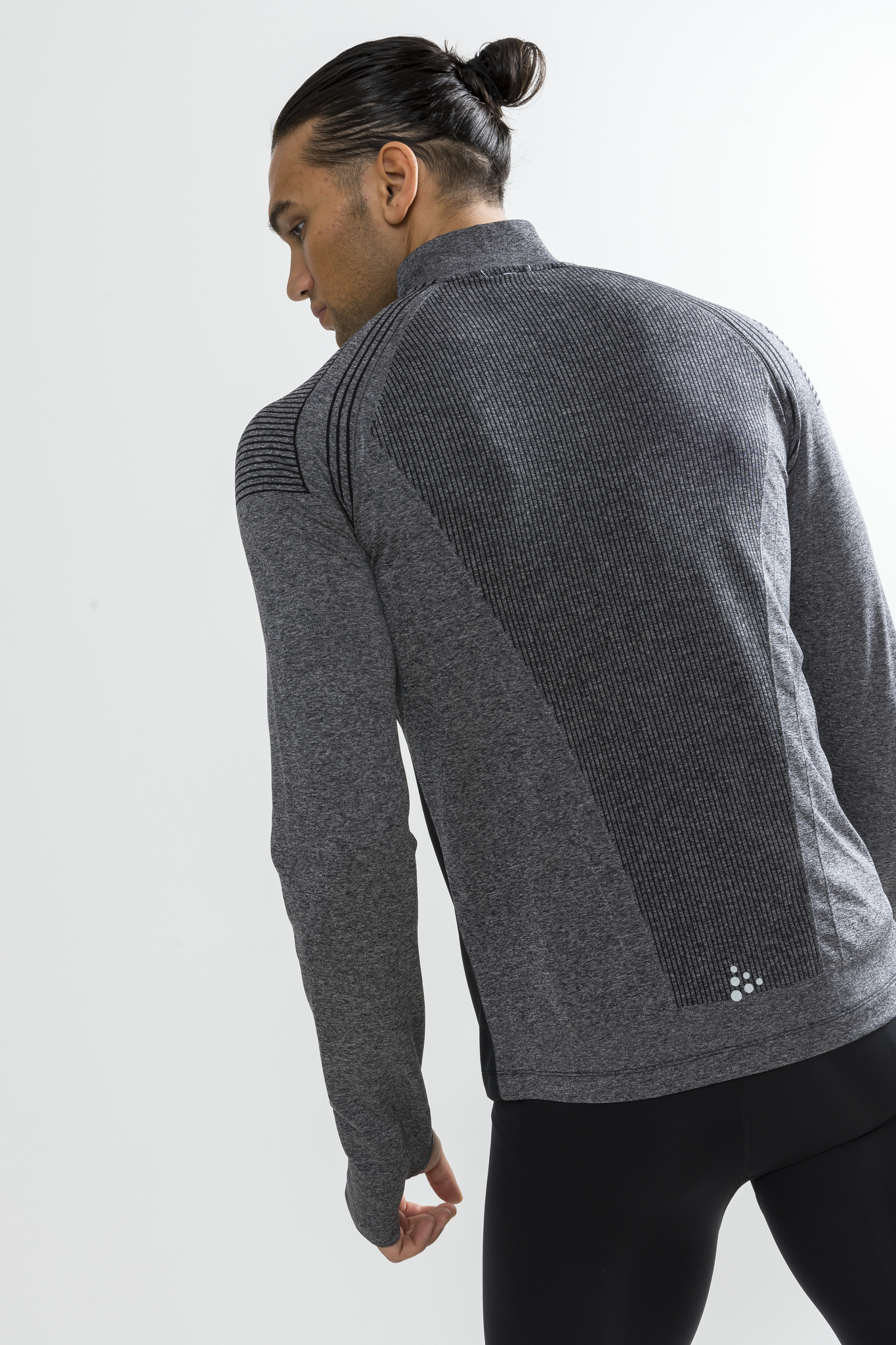 Craft Urban Run Fuseknit мужской костюм для бега черный-серый - 3