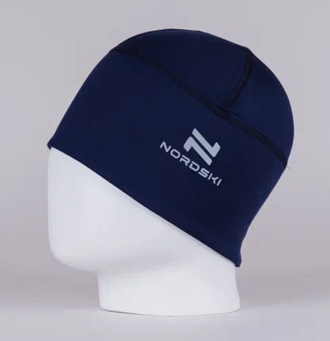 Тренировочная шапка Nordski Warm темно-синяя
