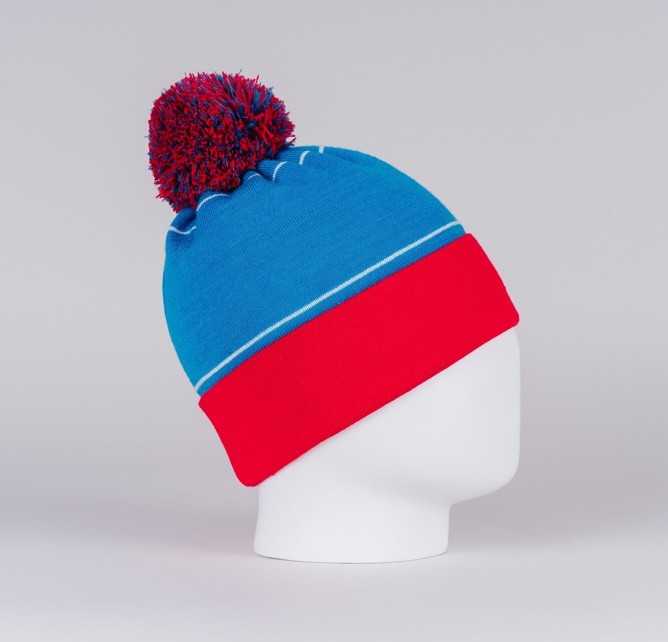 Вязаная шапка с ветрозащитой Nordski Arctic WS blue - 3