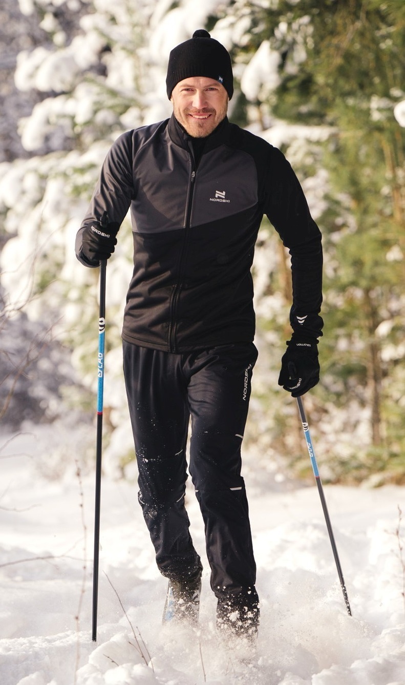Nordski Premium лыжный костюм мужской grey-black - 1