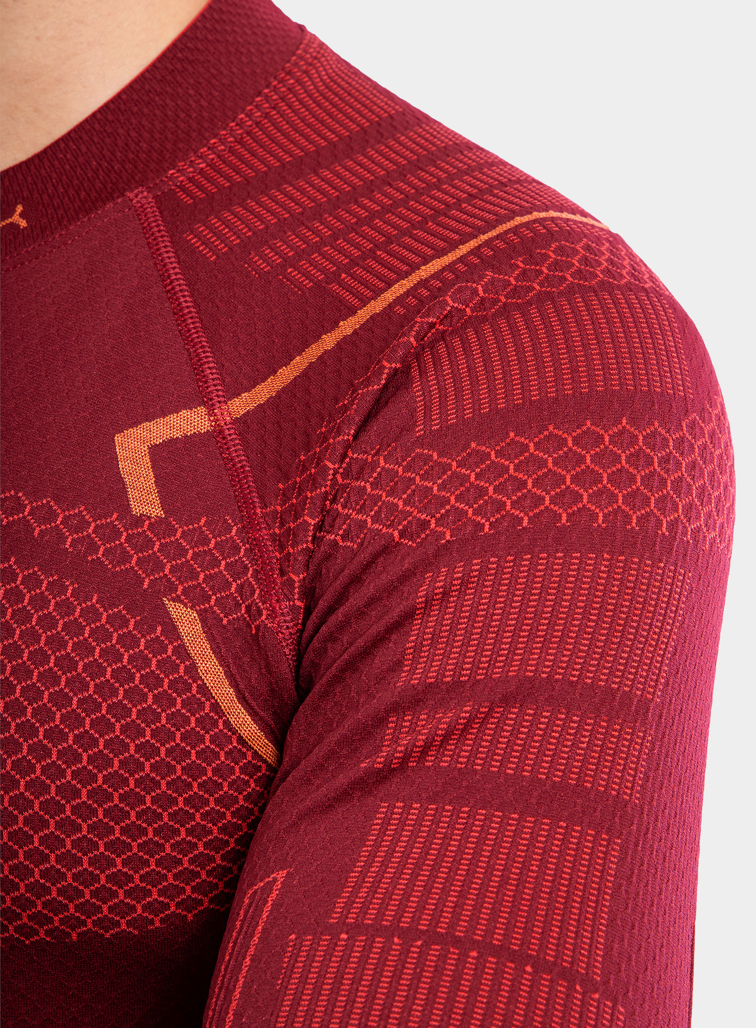 Мужской комплект термобелья Brubeck Thermo Nilit бордовый - 7