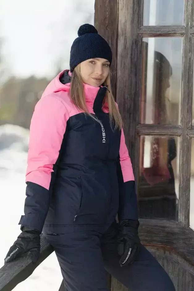 Nordski Mount лыжная утепленная куртка женская dark blue - 1
