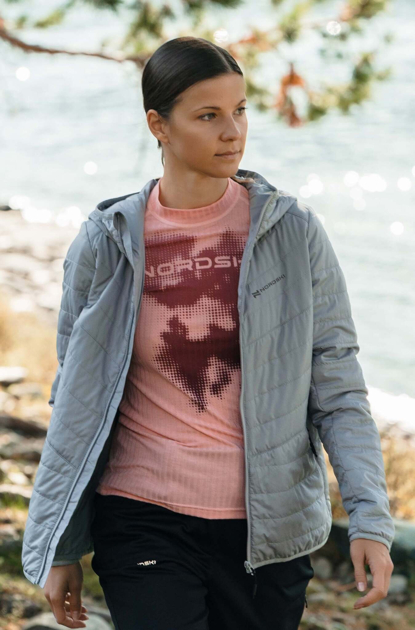 Женский термолонгслив Nordski Light pink - 8