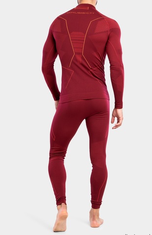 Мужской комплект термобелья Brubeck Thermo Nilit бордовый