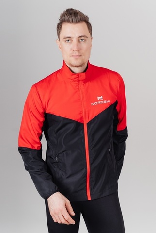 Nordski Sport Elite костюм для бега мужской red-black