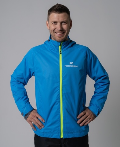 Nordski Light утепленная ветрозащитная куртка мужская blue