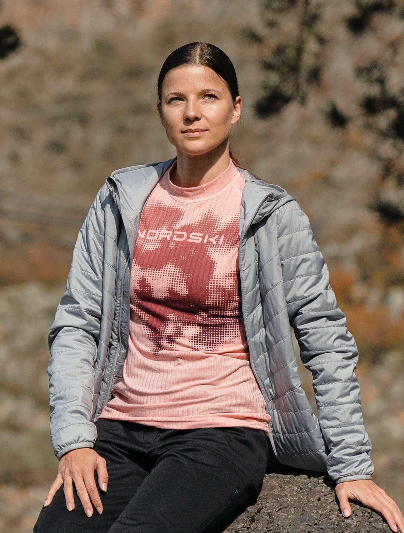 Женский термолонгслив Nordski Light pink - 7