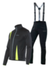 Nordski Active Premium мужской лыжный костюм black-lime - 1