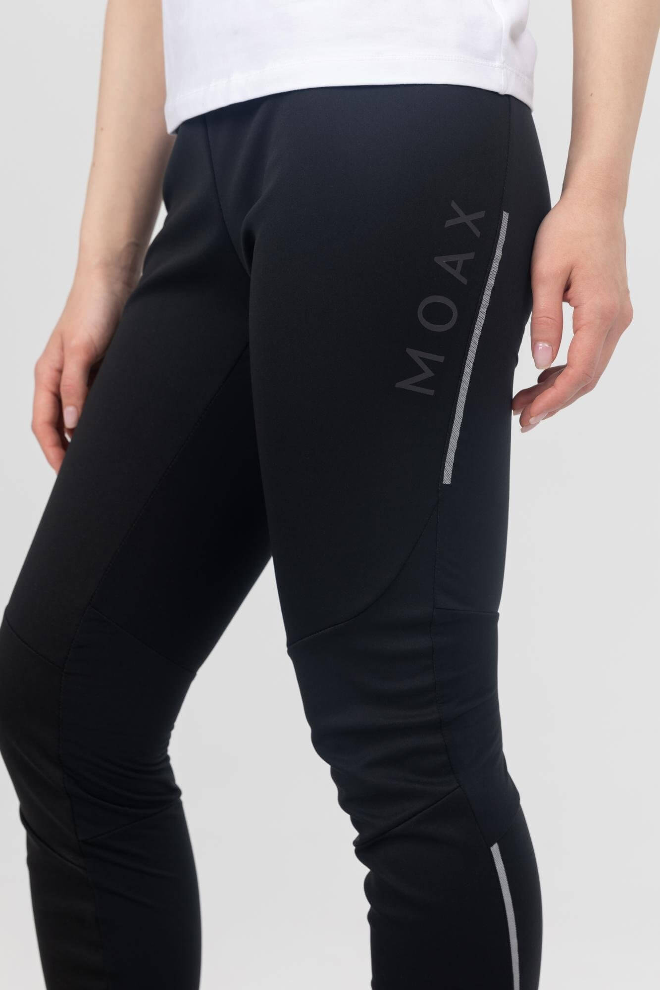 Женские спортивные брюки Moax Delda Light Softshell черные - 5