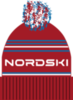 Nordski Stripe RUS теплая шапка red - 4