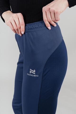 Nordski Pro тренировочные лыжные брюки женские blue
