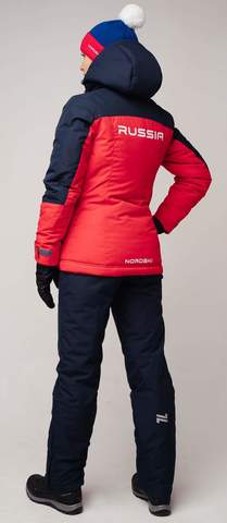 Nordski Mount теплый лыжный костюм женский blue-red
