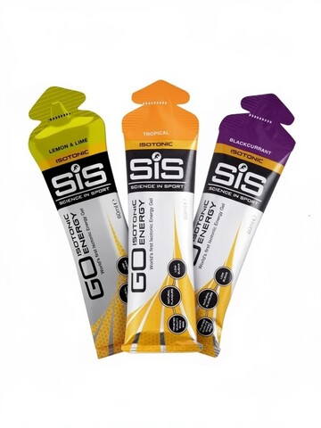 Набор углеводных гелей SIS Go Isotonic Gel лимон-смородина-тропики