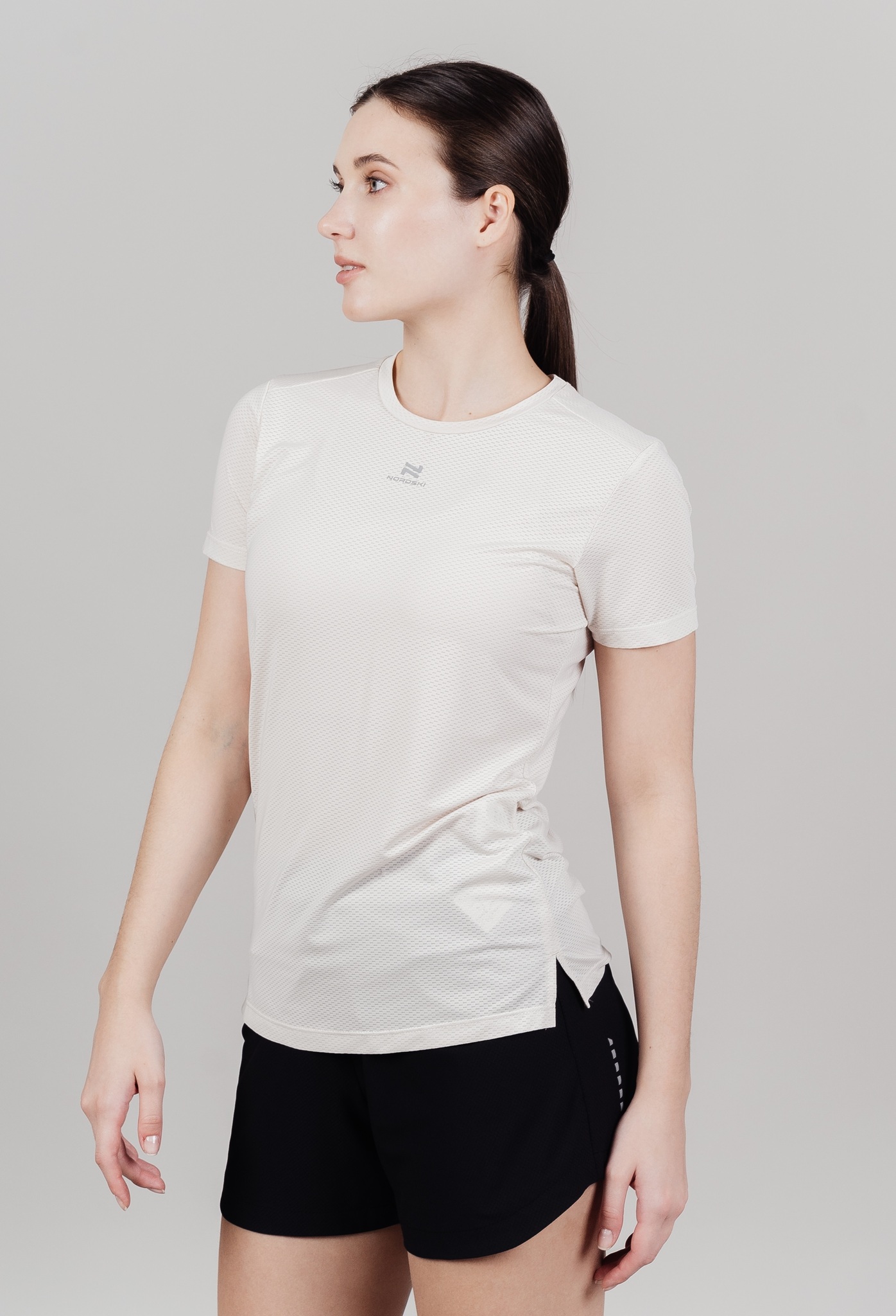 Женский спортивный комплект Nordski Motion Run beige - 2