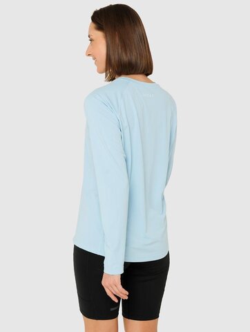 Женский лонгслив для тренировок Moax Move голубой