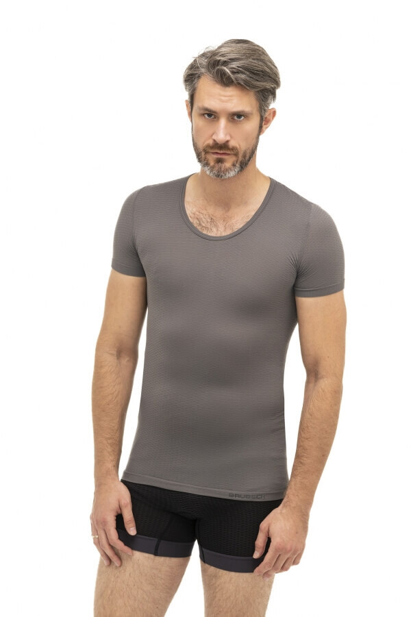 Футболка с коротким рукавом Brubeck Base Layer серая - 2