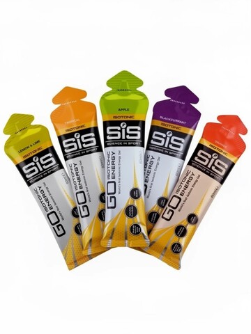 Набор углеводных гелей SIS Go Isotonic Gel яблоко-смородина-тропики-лимон-апельсин