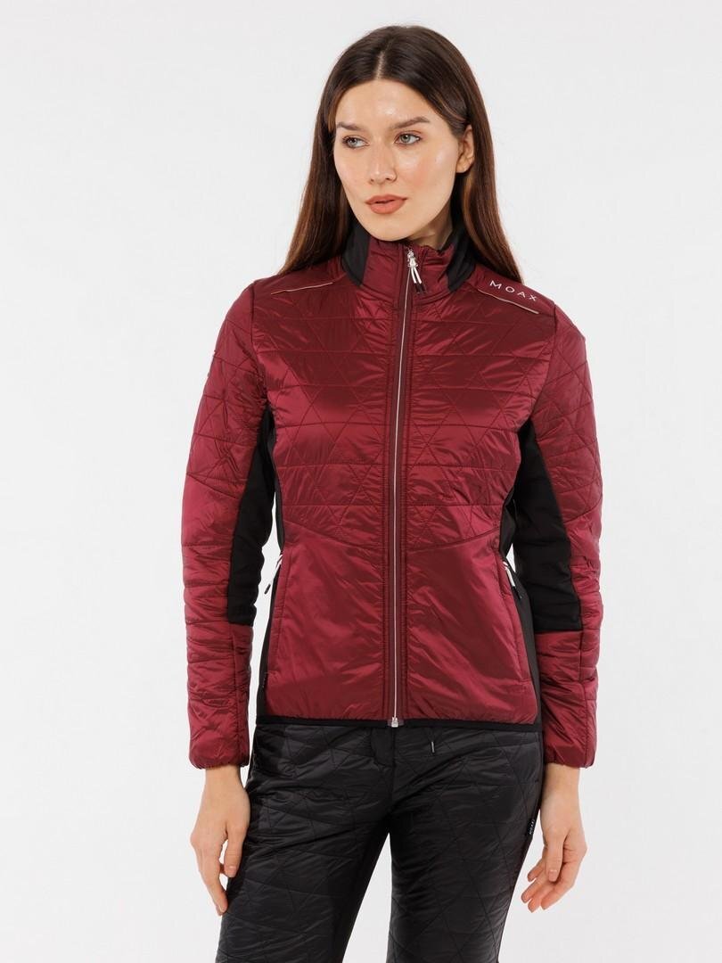 Женская стеганая лыжная куртка Moax Royal бордовая