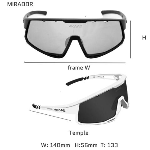 Спортивные гоночные очки 4KAAD Mirador white-red