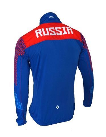 Olly Russia куртка для бега синяя-красная