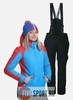 Nordski National Active утепленный лыжный костюм женский Blue-Black - 1