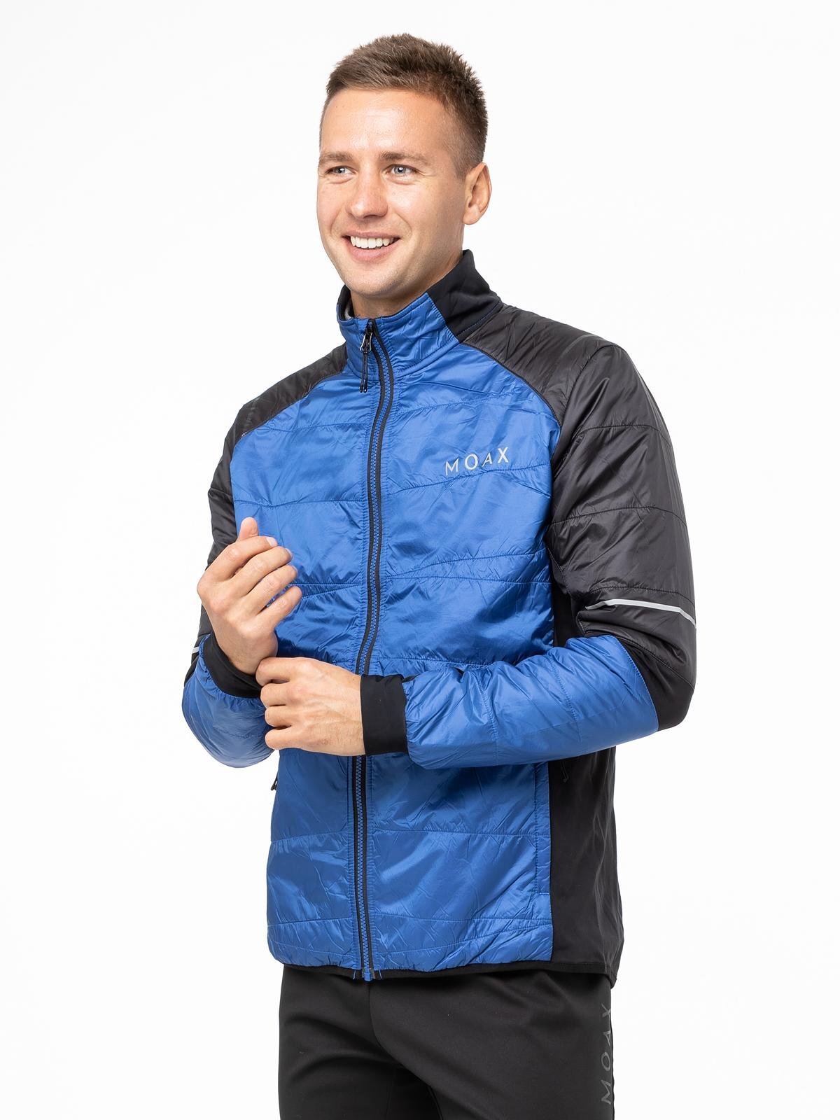 Мужской тренировочный лыжный костюм Moax Royal Delda Zip синий-черный - 3