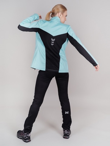 Nordski Jr Base тренировочная куртка для девочек mint-black