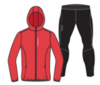 Nordski Run Premium костюм для бега мужской Red-Black - 1
