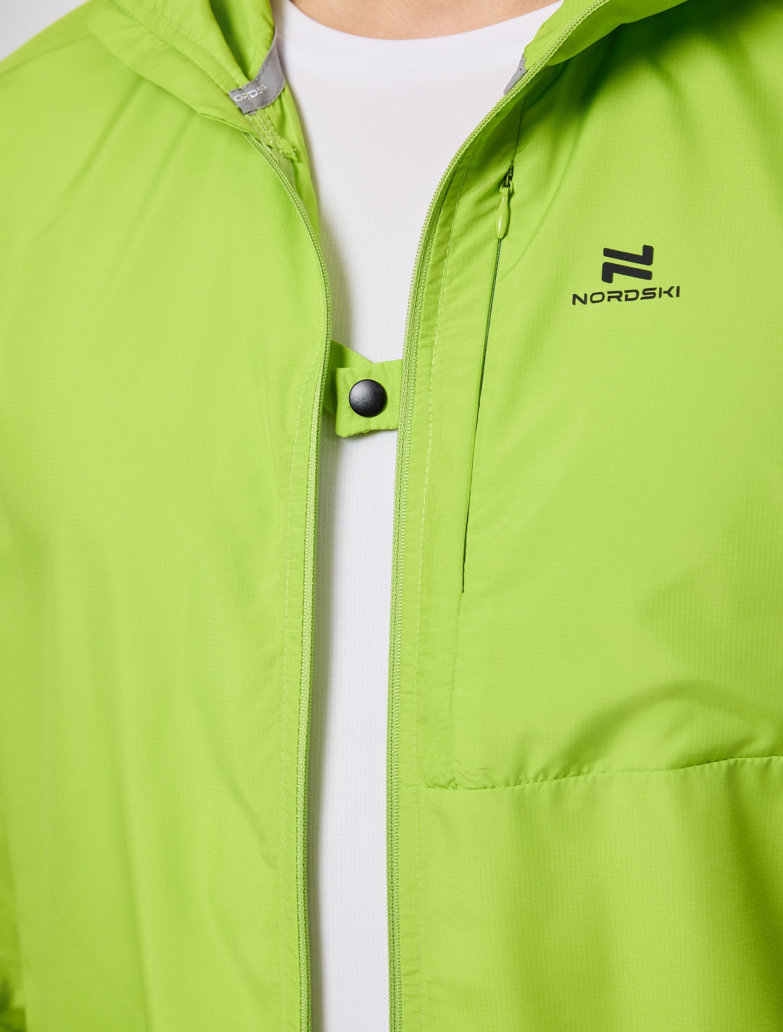 Мужская спортивная ветровка Nordski Easy Run lime - 11