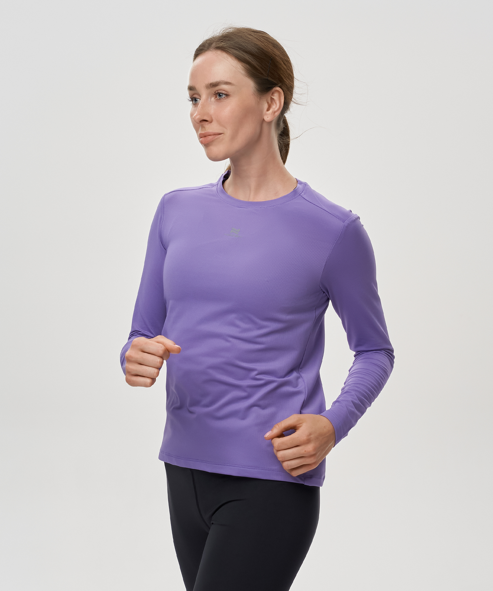 Женская футболка для бега с длинным рукавом Nordski Run 2.0 aster purple - 2