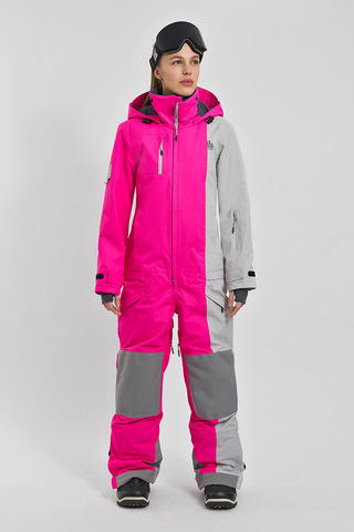 Женский комбинезон Cool Zone Lime для сноуборда и горных лыж цикломен-холодный серый