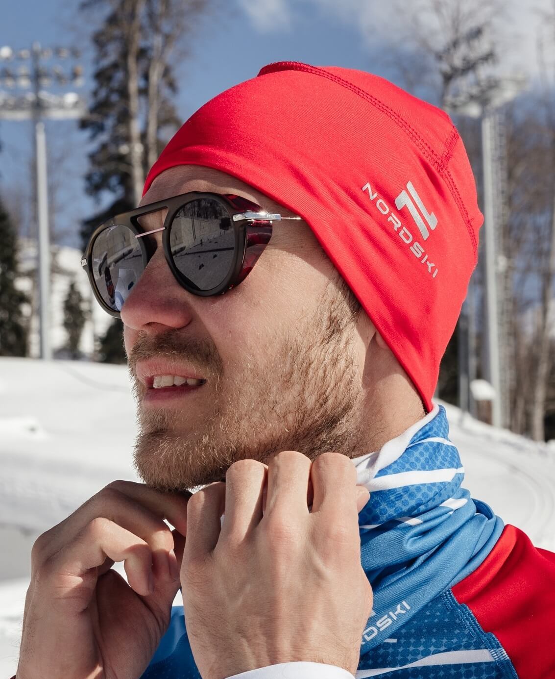 Тренировочная шапка Nordski Warm красная - 4