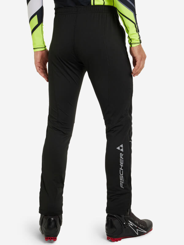 УЦЕНКА-Мужские лыжные штаны самосбросы Fischer Softshell Warm черные - 5