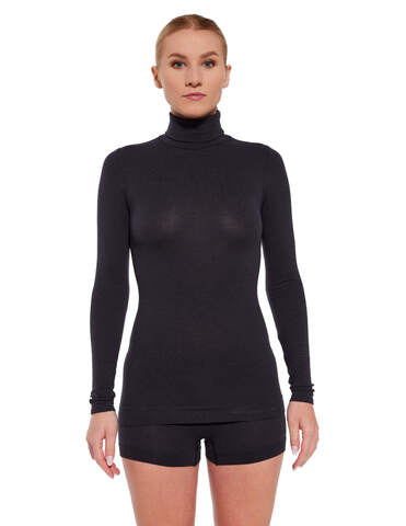 Женское термобелье водолазка Brubeck Comfort Merino черная