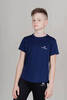 Детская спортивная футболка Nordski Jr Run темно-синяя - 2