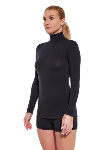 Женское термобелье водолазка Brubeck Comfort Merino черная
