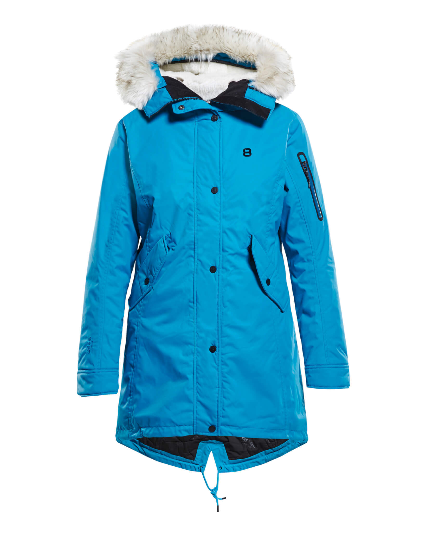 Женская мембранная куртка-парка 8848 Altitude Passion fjord blue купить в  интернет-магазине Five-sport.ru