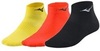 Mizuno Training Mid 3P комплект носков черный-красный-желтый - 1