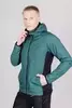 Мужская тренировочная куртка с капюшоном Nordski Hybrid Warm alpine green-black - 1