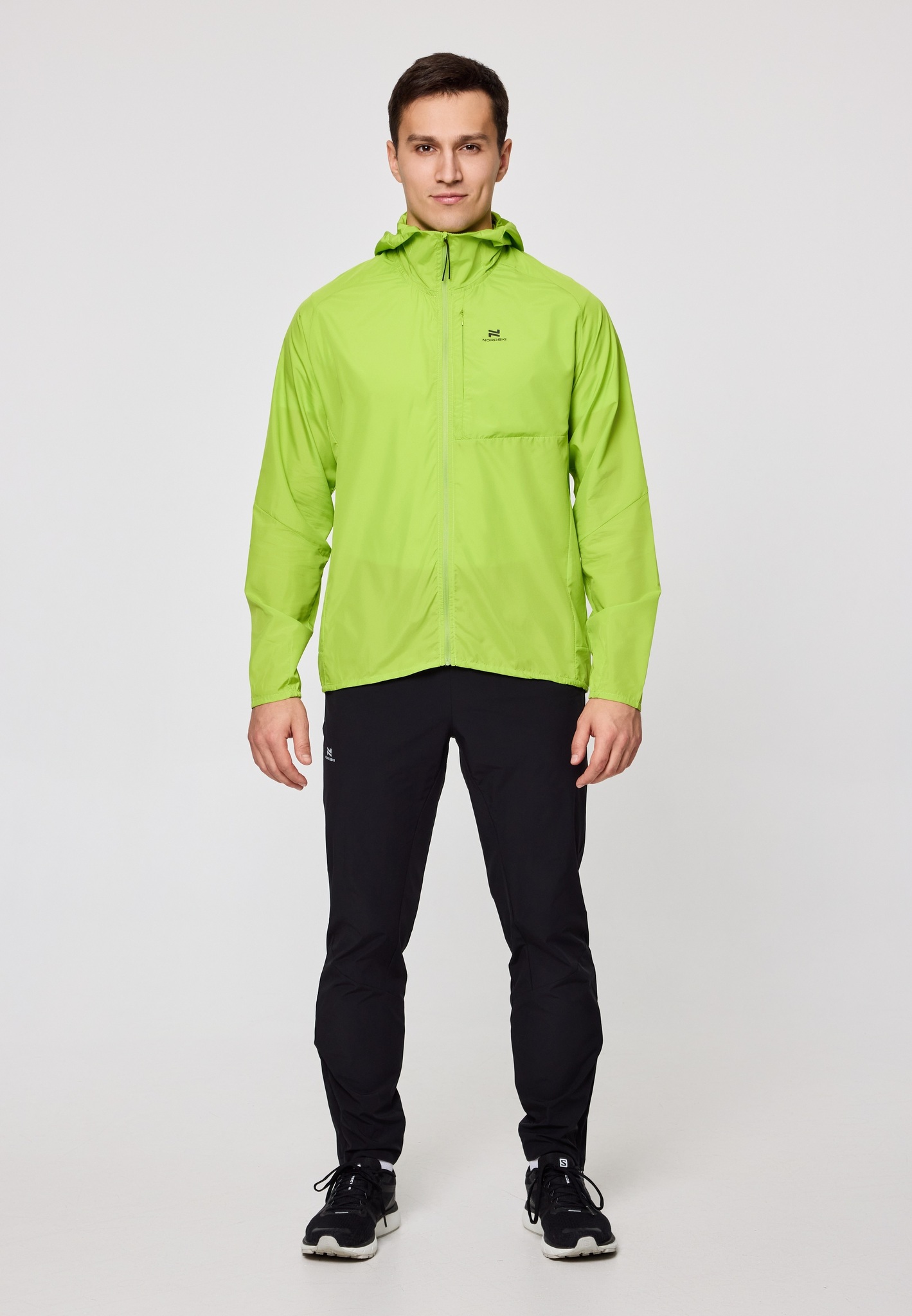 Мужская спортивная ветровка Nordski Easy Run lime - 13