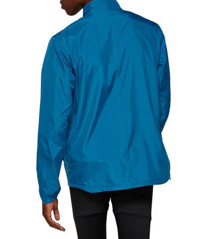 Asics Silver ветрозащитная куртка мужская темно-синяя