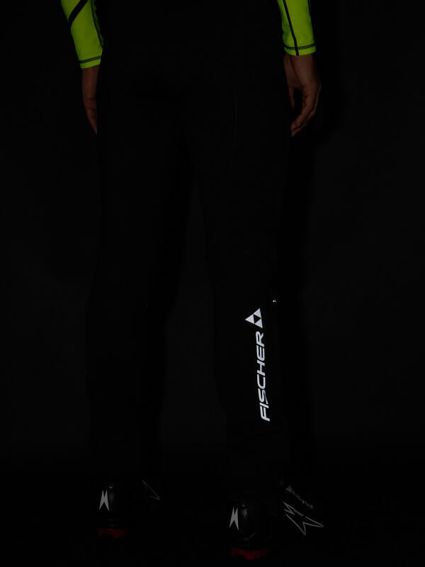 УЦЕНКА-Мужские лыжные штаны самосбросы Fischer Softshell Warm черные - 8