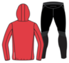 Nordski Run Premium костюм для бега мужской Red-Black - 2