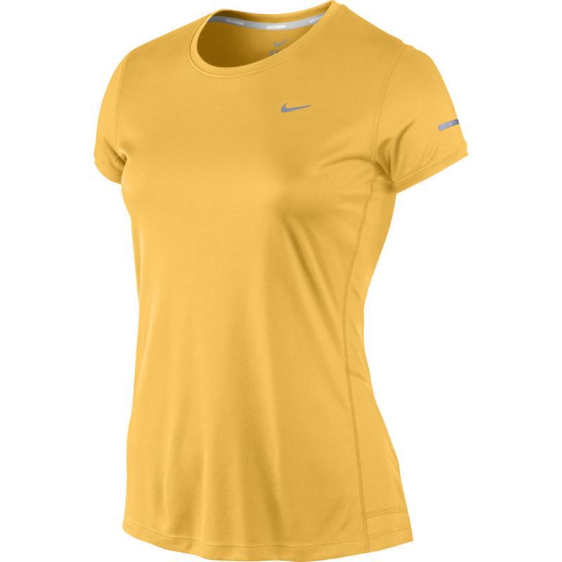 Футболка Nike Miler SS Crew Top (WOMEN) жёлтая - 1