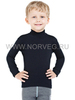 Термобелье рубашка Norveg Soft City Style детская с длинным рукавом чёрная - 1